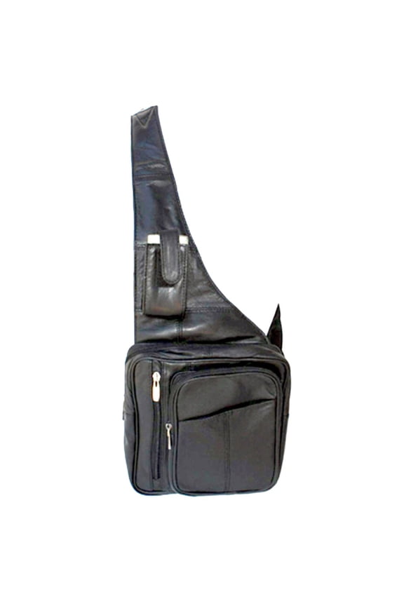 Genuine Leather Sling Backpack Messenger Bag