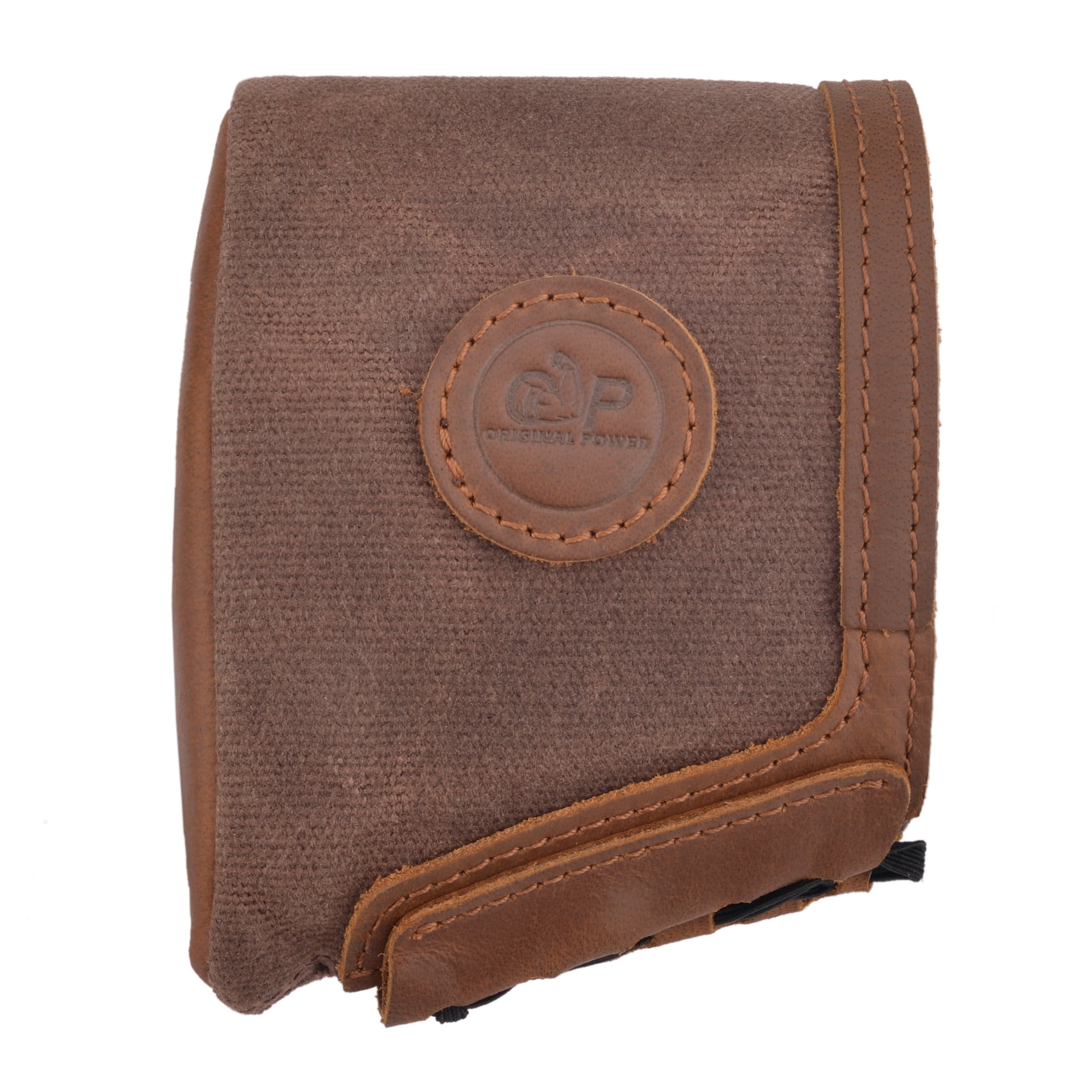 Genuine Leather Slip on Recoil Pad Canvas Buttstock Extension for