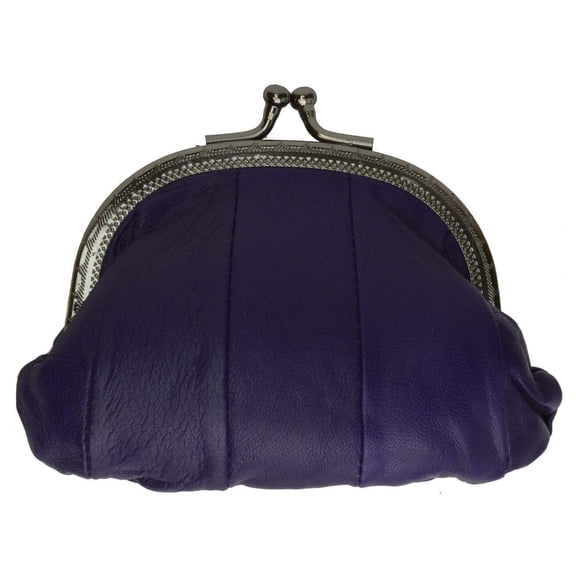 Genuine Leather Small Change Purse with Clasp Y970 (C)