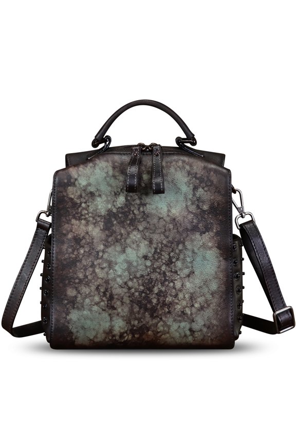 Genuine Leather Backpack for Women Handmade Shoulder Bag Vintage Purse Handbag