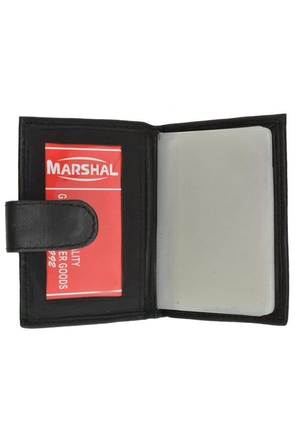 Genuine Leather Snap Closure Mens Small Wallet Card Case 570 CF (C)