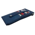 thumbnail image 1 of Genuine Leather Thin Vertical Stacker Women's Wallet Card Case with ID Window, 1 of 13