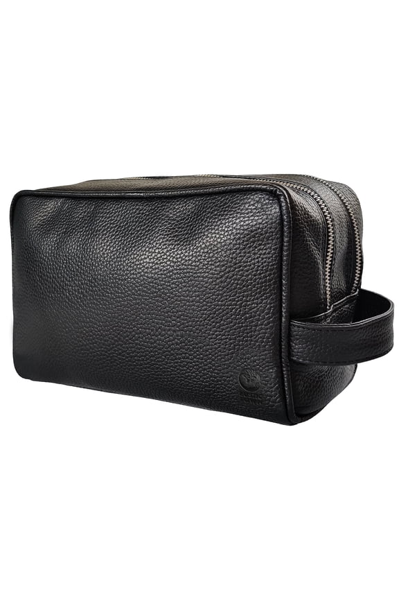 Genuine Leather Toiletry Bag for Men Women Hygiene Organizer Travel Dopp Kit Shaving Makeup Cosmetic Organizer by Rustic Town