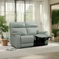 thumbnail image 1 of Genuine Leather Triple-Power Reclining Loveseat Adjustable Headrest Footrest Lumbar USB & USB-C Port, Zero Gravity, 1 of 9