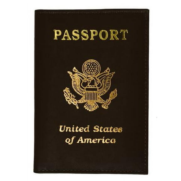 Genuine Leather USA imprinted Passport wallet and Credit Card holder