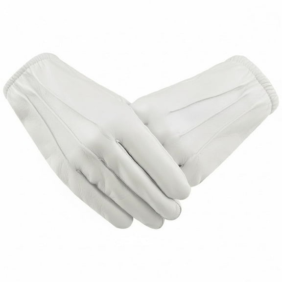 Genuine Leather Unlined Low Cut Police Gloves, Dress Gloves, Search Gloves, Parade Gloves For Men