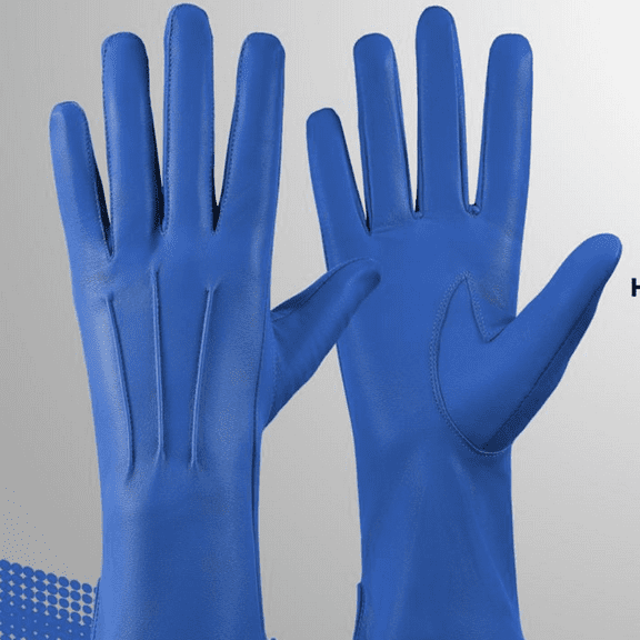 Genuine Leather Unlined Women Dress Gloves With Beautiful Standard Length Extended Up to 2 Inches From Wrist Fashion Isabella Glove