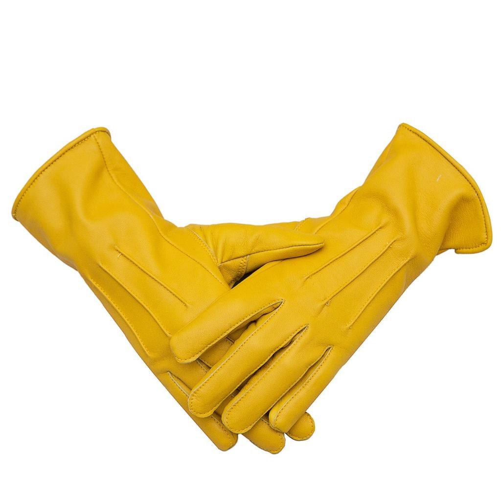 Genuine Leather Unlined Women Dress Gloves With Beautiful Standard