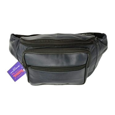 Genuine Leather Waist Fanny Pack Belt Bag Pouch Travel Hip Purse Men Women Many Colors 005C (C)