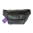 thumbnail image 1 of Genuine Leather Waist Fanny Pack Belt Bag Pouch Travel Hip Purse Men Women, 1 of 10