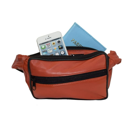 Genuine Leather Waist Fanny Pack Belt Bag Pouch Travel Hip Purse Men Women