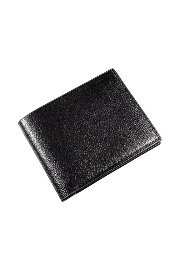 Genuine Leather Wallet, Men Slim Wallets with Latest RFID Block Technology, Stop Electronic Pick Pocketing-RFID Blocking Wallet (Black)