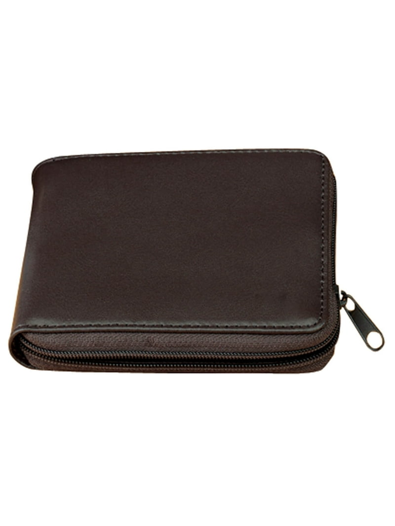 Genuine Leather Wallet, Zipper Closure - Measures 9 1/2