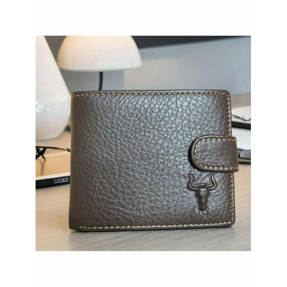 Genuine Leather Wallets Men's Front Pocket Wallet Large Capacity Bifold Trifold Wallet Credit Card Holder,Classic Male Black Purse With Coin Pocket And Multiple Card Slots Purses And Bags