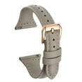 thumbnail image 1 of Genuine Leather Watch Band 22mm Quick Release Elegant Top Grain Replacement Strap Grey/Rose Golden Tone, 1 of 6