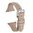 thumbnail image 1 of Genuine Leather Watch Band 22mm Quick Release Elegant Top Grain Replacement Strap Pink/Silver Tone, 1 of 6
