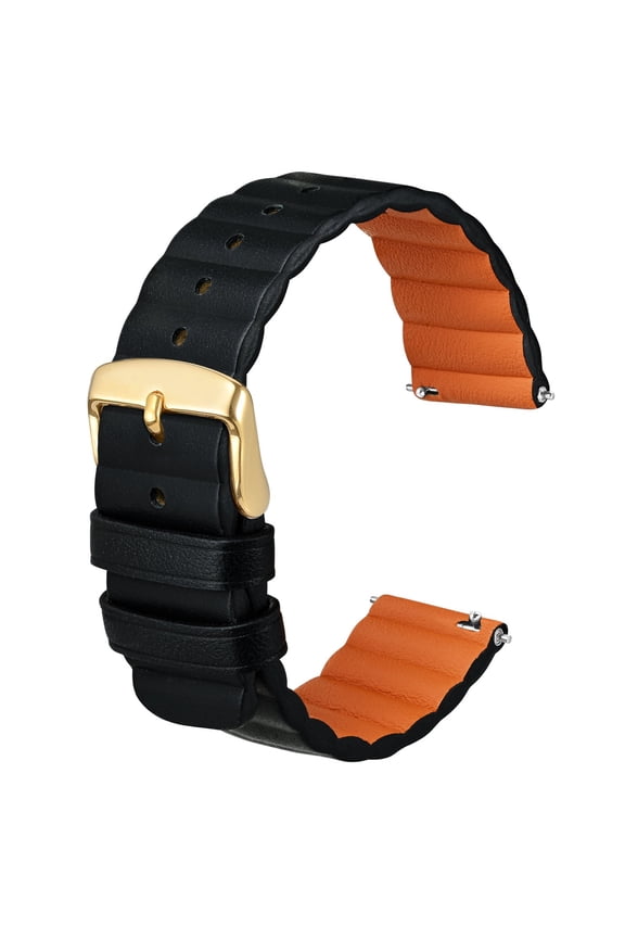 Genuine Leather Watch Band for Men and Women,20mm Quick Release Premium Replacement Watch Strap