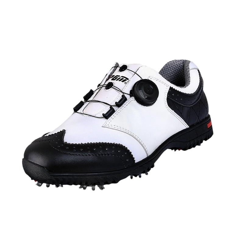 Men\'s Golf Shoes Athletic Lace-Up Faux Leather Water Repellent OluKai Wai main image 4