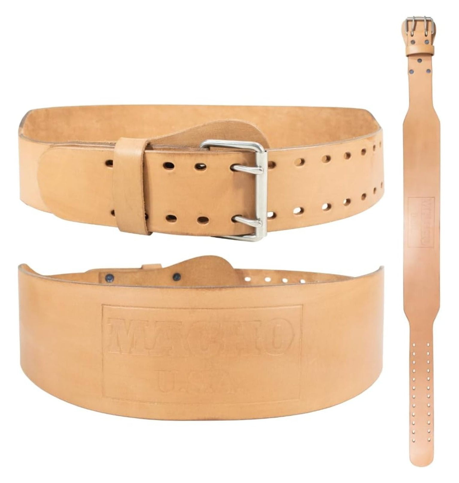 Genuine Leather Weight Lifting Belt for Men & Women Gym Weight Belt