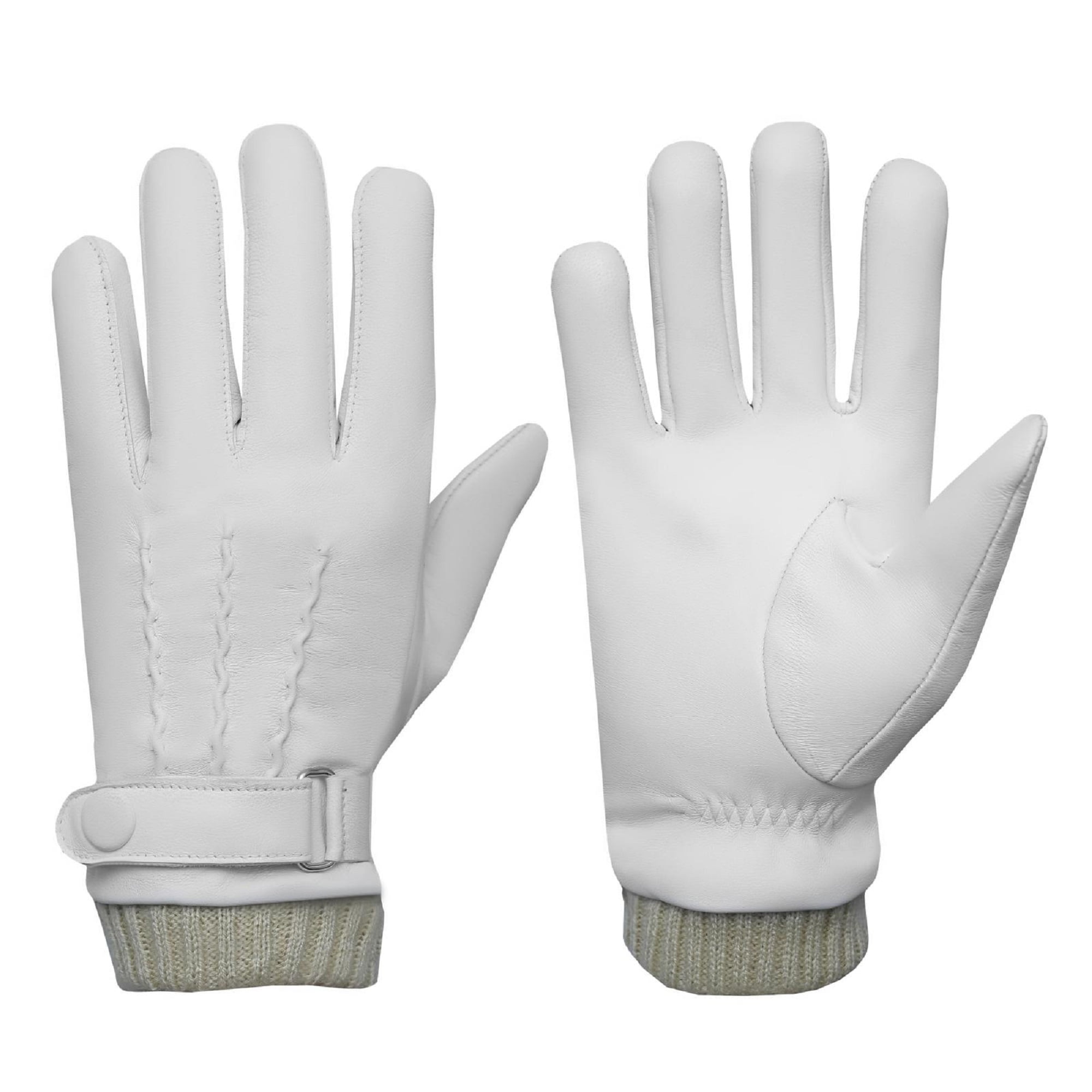 dress winter gloves SURAWIL Leather Gloves For Women Genuine Sheepskin Womens Gloves Warm Fleece Lined Winter Gloves Touchscreen Driving Black XL W08US-T at Amazon Women's Clothing store