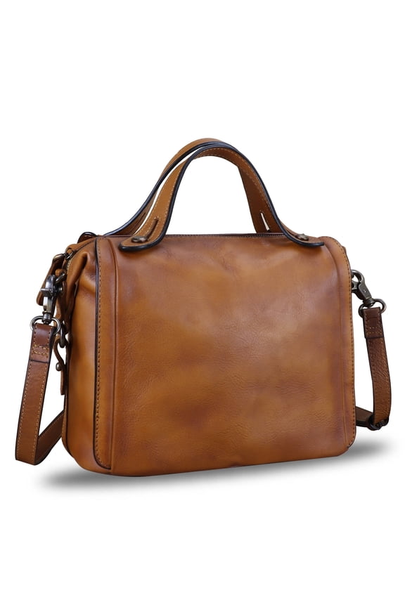 Genuine Leather Women Purse Satchel Handmade Crossbody Shoulder Bag Top Handbag