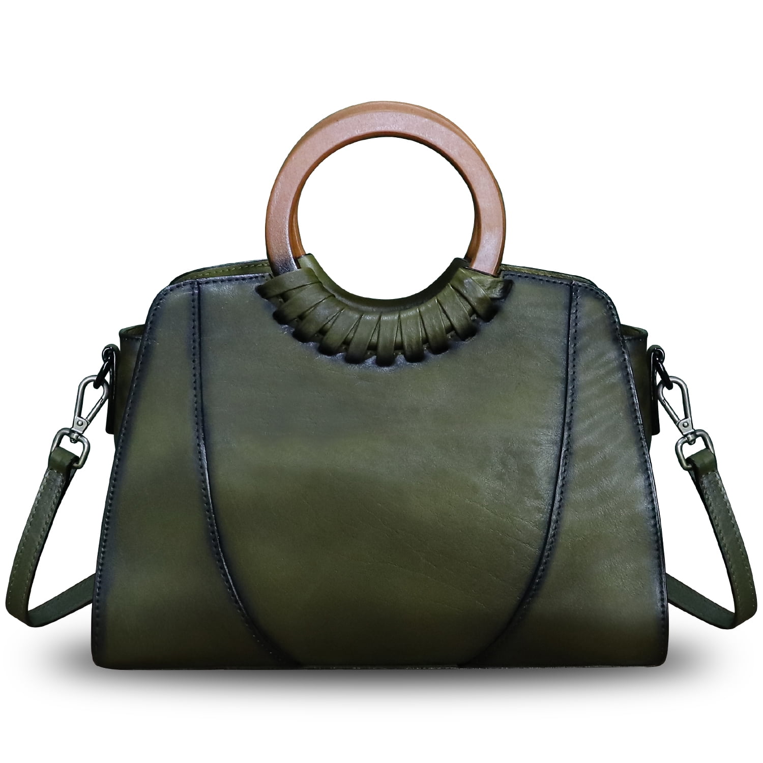 Genuine Leather Women Purses and Handbags Handmade Shoulder Bag Crossbody Bag