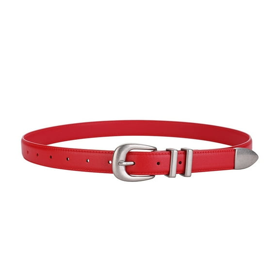 Women Retro Western Belt Genuine Leather With Antique Metal Buckle Multiple Colors Adjustable Waistband For Music Festival Outfits