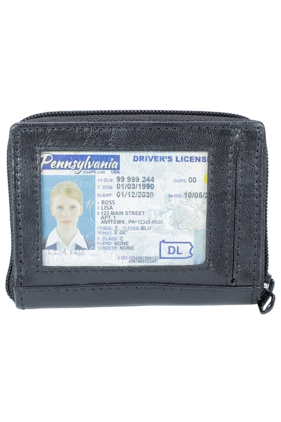 Genuine Leather Women's Palm Wallet With RFID Protected Women's Wallet