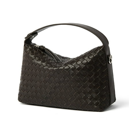 Genuine Leather Women's Shoulder Bag 2025 New Niche Fashion Quilted Handheld Dumpling Bag