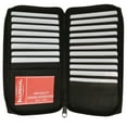 thumbnail image 1 of Genuine Leather Zip Around Credit Card Organizer Wallet with ID Window 729 CF, 1 of 5