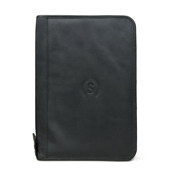 Folio Genuine Leather and Suede Laptop Sleeve