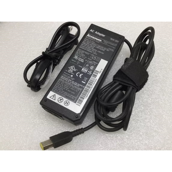 Pre-Owned Genuine Lenovo 90W 20V 4.5A Laptop Charger AC Power Adapter Square Tip ThinkPad