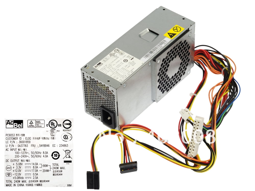 Genuine Lenovo ThinkCentre M73 240W Power Supply 54Y8886