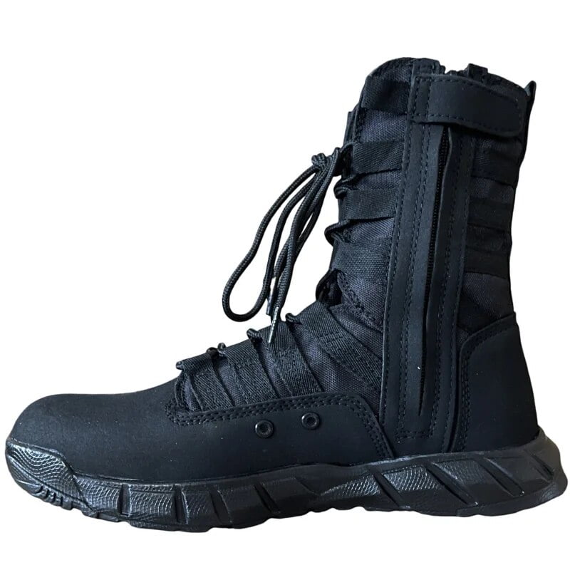 Men Boots Work Shoes Breathable Lightweight Combat Boots High Top Lace Up Mesh Desert Boots For Men Botas Mujer