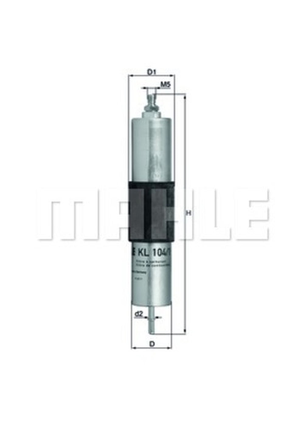 Genuine MAHLE Fuel Filter