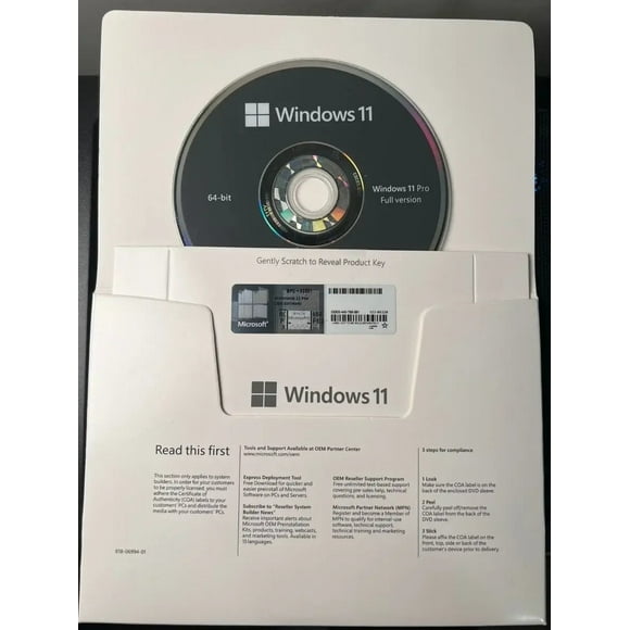 Genuine MS Windows 11 Pro 64-Bit English Intl 1PK DSP OEI DVD | Full Package with Activation Key | Latest Version