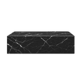thumbnail image 1 of Genuine Marble Block Coffee Table - Black Marble, 1 of 8