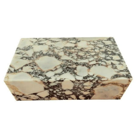 Genuine Marble Block Coffee Table - Calacatta Viola Marble