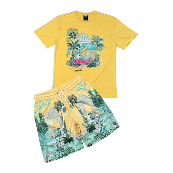 Genuine Mens Exotic Destination Tshirt Short Set Streetwear Fashion