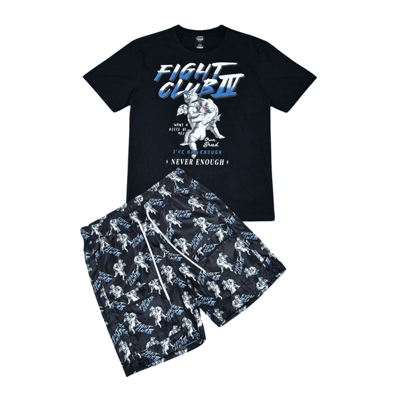 Genuine Mens Fight Club IV Tshirt Short Set Streetwear Fashion