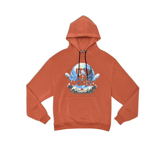 Genuine Mens It's My World Hoodie Streetwear Fashion
