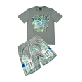 thumbnail image 1 of Genuine Mens Paradise Tshirt Short Set Streetwear Fashion, 1 of 1