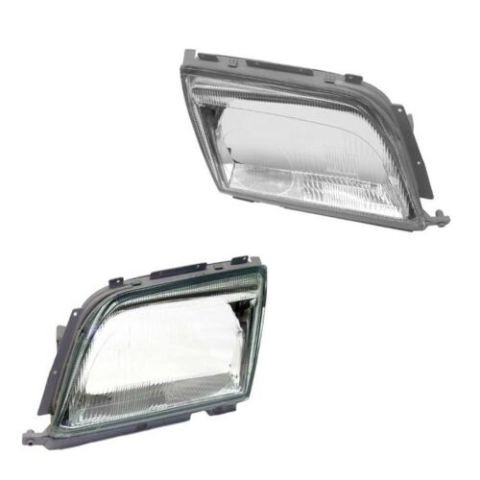 Genuine Mercedes-Benz R129 Front Headlight Lens Glass Pair Set Left & Right OE