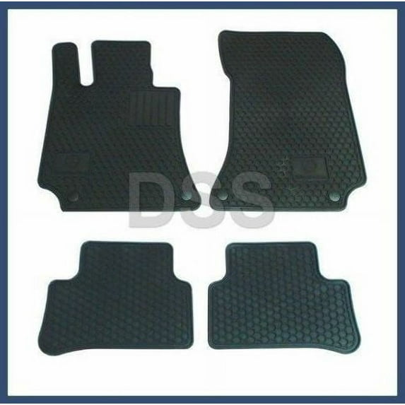 Genuine Mercedes E-Class CLS Rubber Floor Mats All Weather Black 10-16 Q6680710