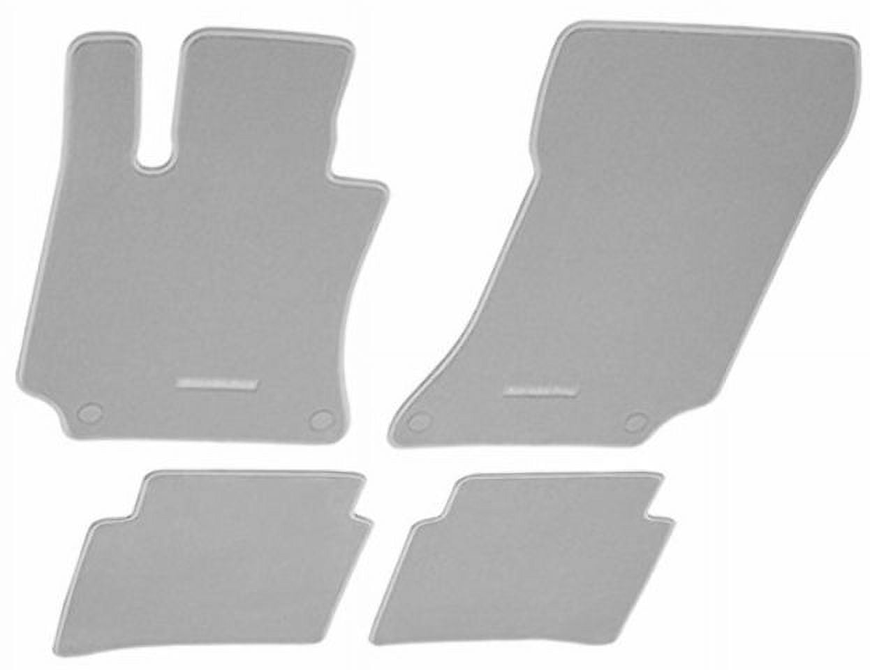 Genuine Mercedes E-Class Carpeted Floor Mats Cloth Grey Set OE 21268088017P61