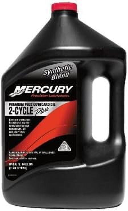 Genuine Mercury Premium Plus 2-Stroke Synthetic Blend Oil Gal ...