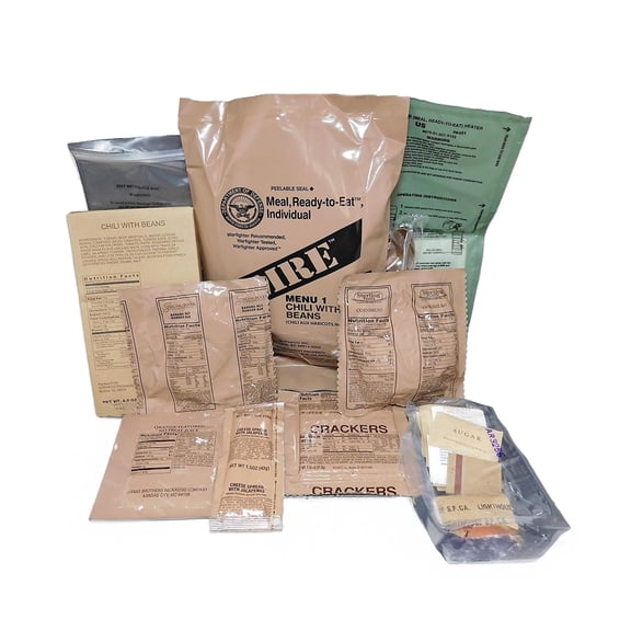 AMMO CAN MAN Genuine Military MRE Meal (Maple Pork Sausage)