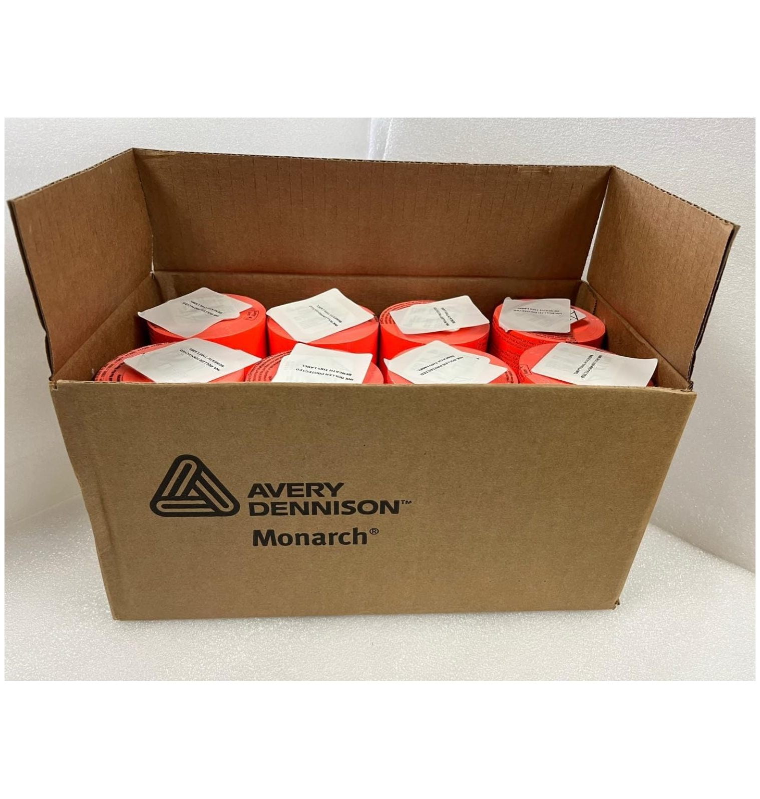 Price Labels Compatible With Monarch 1131 – Red Fluorescent General Purpose Adhesive Sticker Rolls - View #9