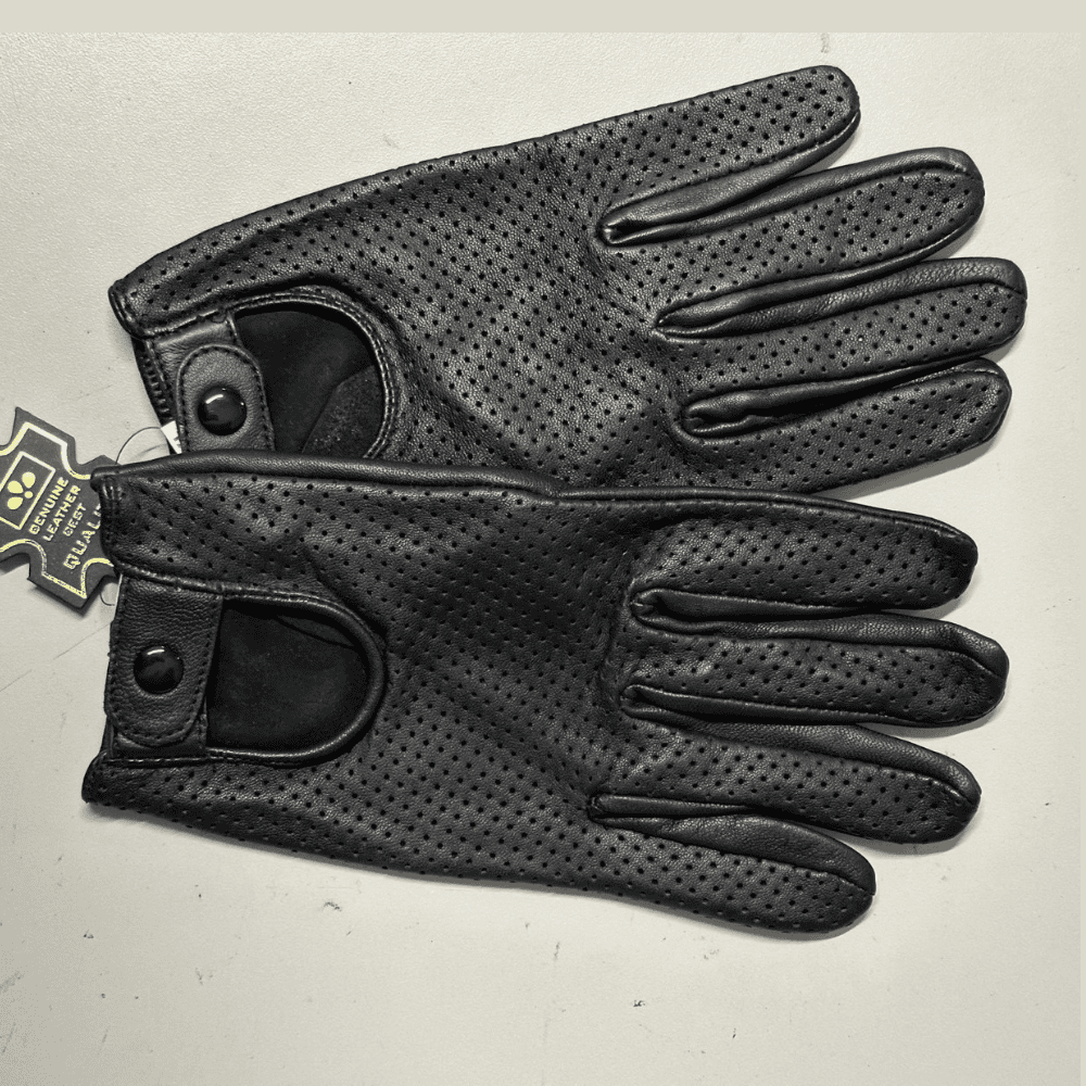 Genuine Motorcycle Leather Gloves Men's Leather Driving Gloves 2X-Large