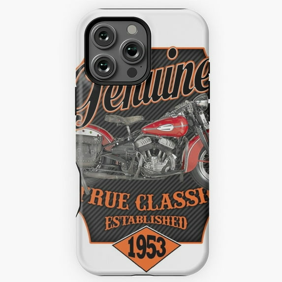 Genuine Motors Harley Davidson Biker Phone Case for iPhone 16 15 14 13 12 11 Pro Max